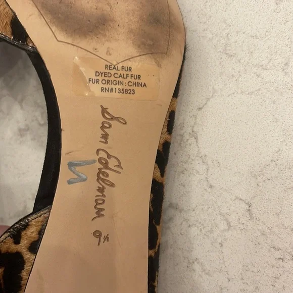 Sam Edelman calf hair heel 9.5 - Picture 6 of 6